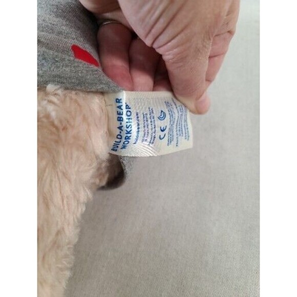 BAB Build A Bear Brown Plush Bear 16” All You Need Is Love Tshirt - Picture 3 of 5